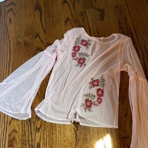 sheet long sleeve top